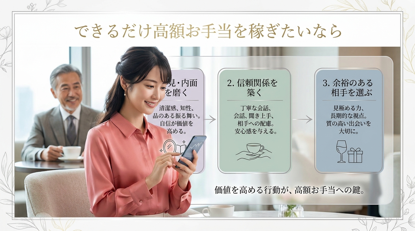 できるだけ高額お手当を稼ぎたいなら