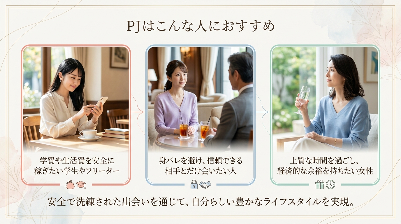 PJはこんな人におすすめ