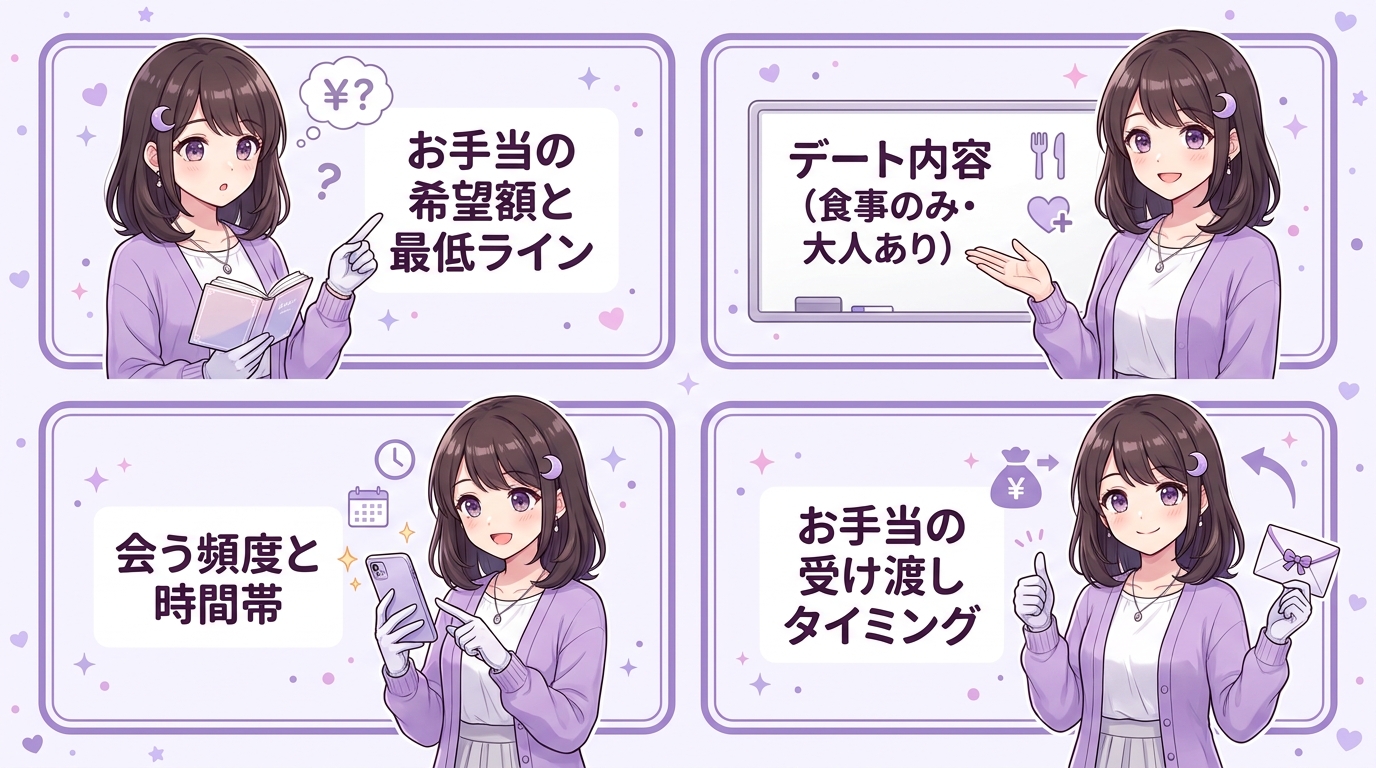 顔合わせ前に整理しておくべき4つの条件