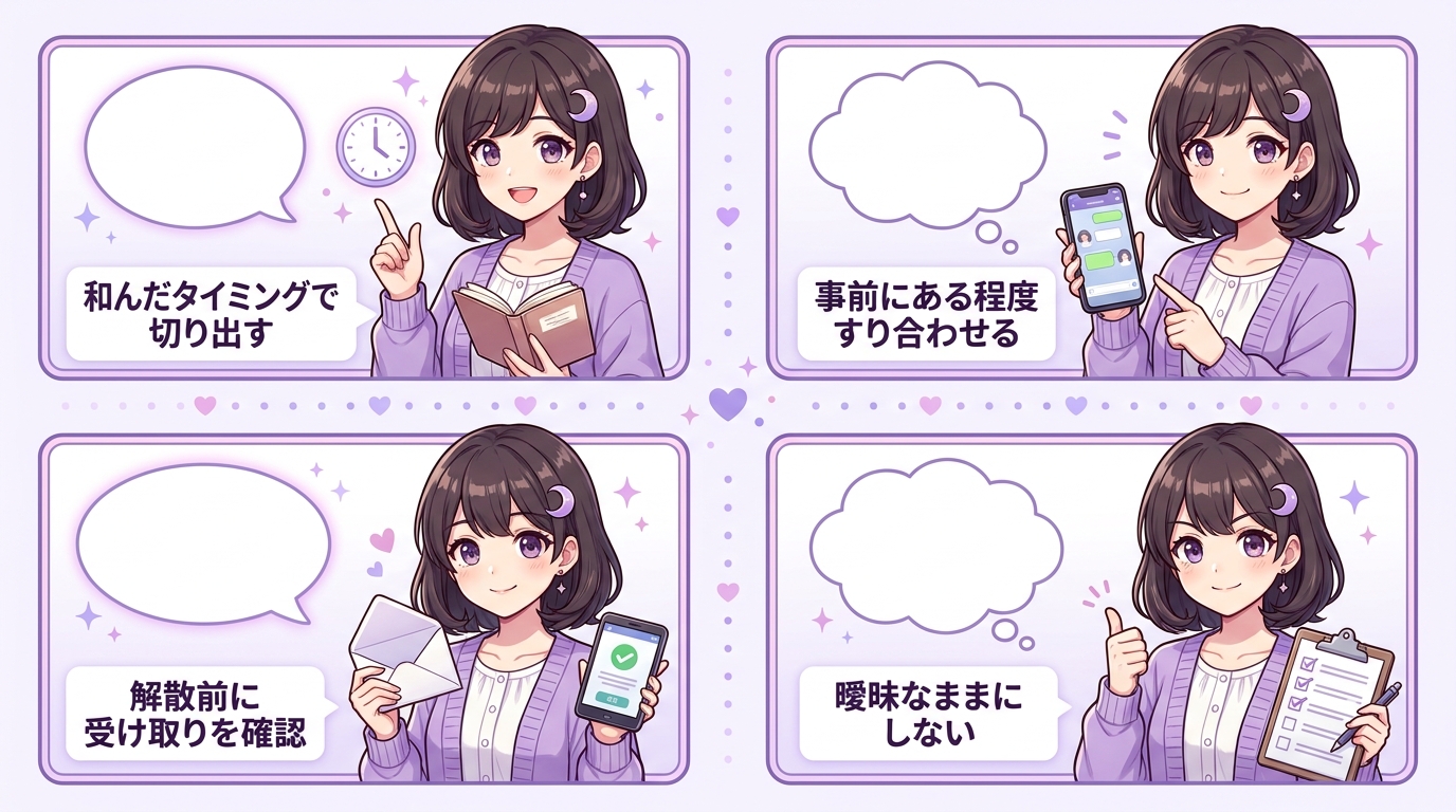 条件交渉のタイミングとお手当の受け取り方