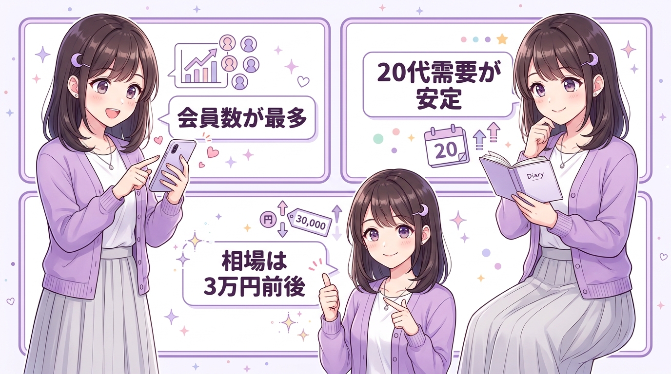 ペイターズ：会員数最多で20代需要が安定