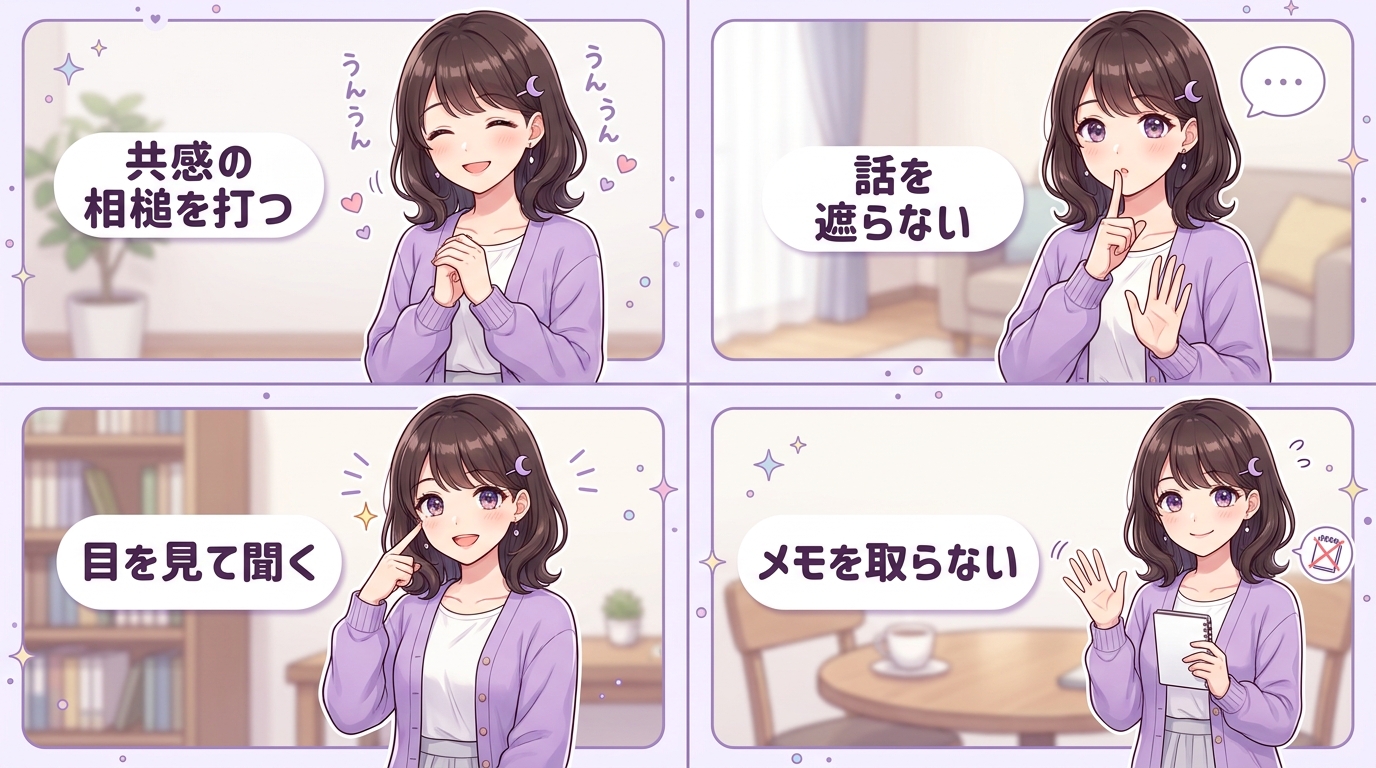 パパの仕事や成功体験を引き出す質問をする