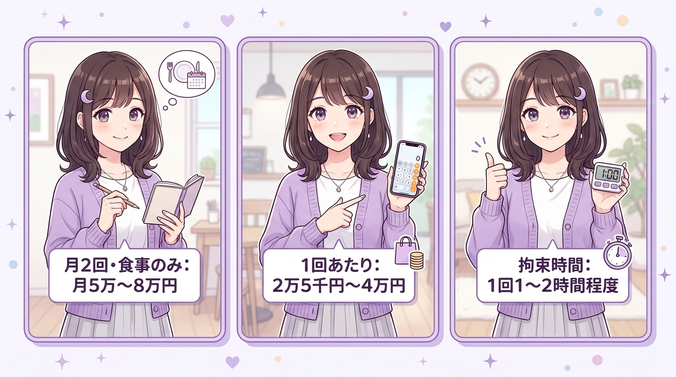 月2回(大人なし)の定期契約相場