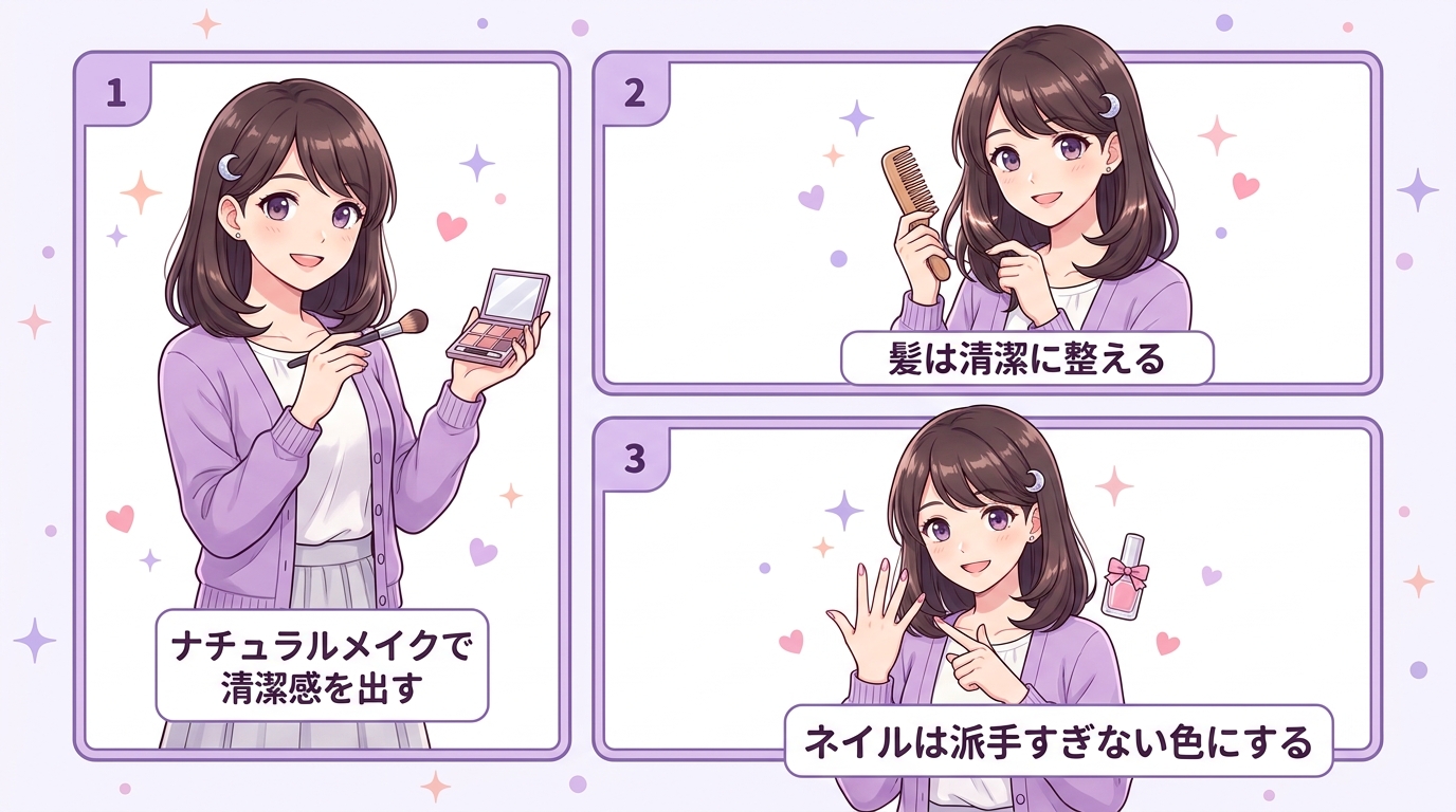 髪型・メイク・ネイルとの統一感