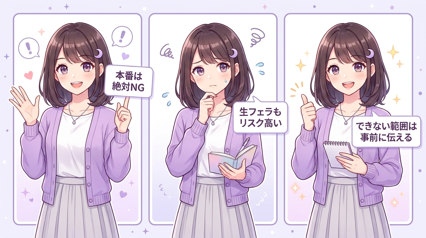 できない範囲はあらかじめ伝えておく