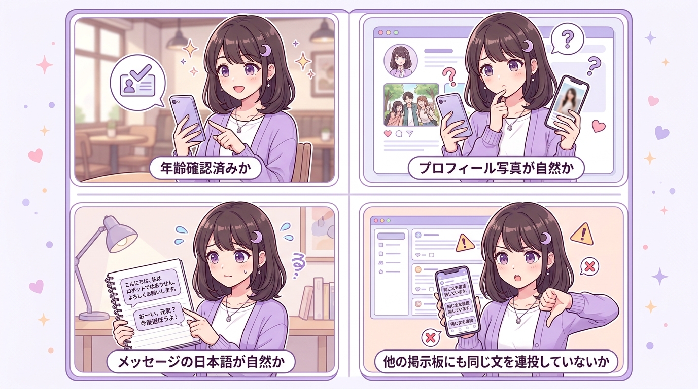 プロフィール検索とキーワード絞り込み