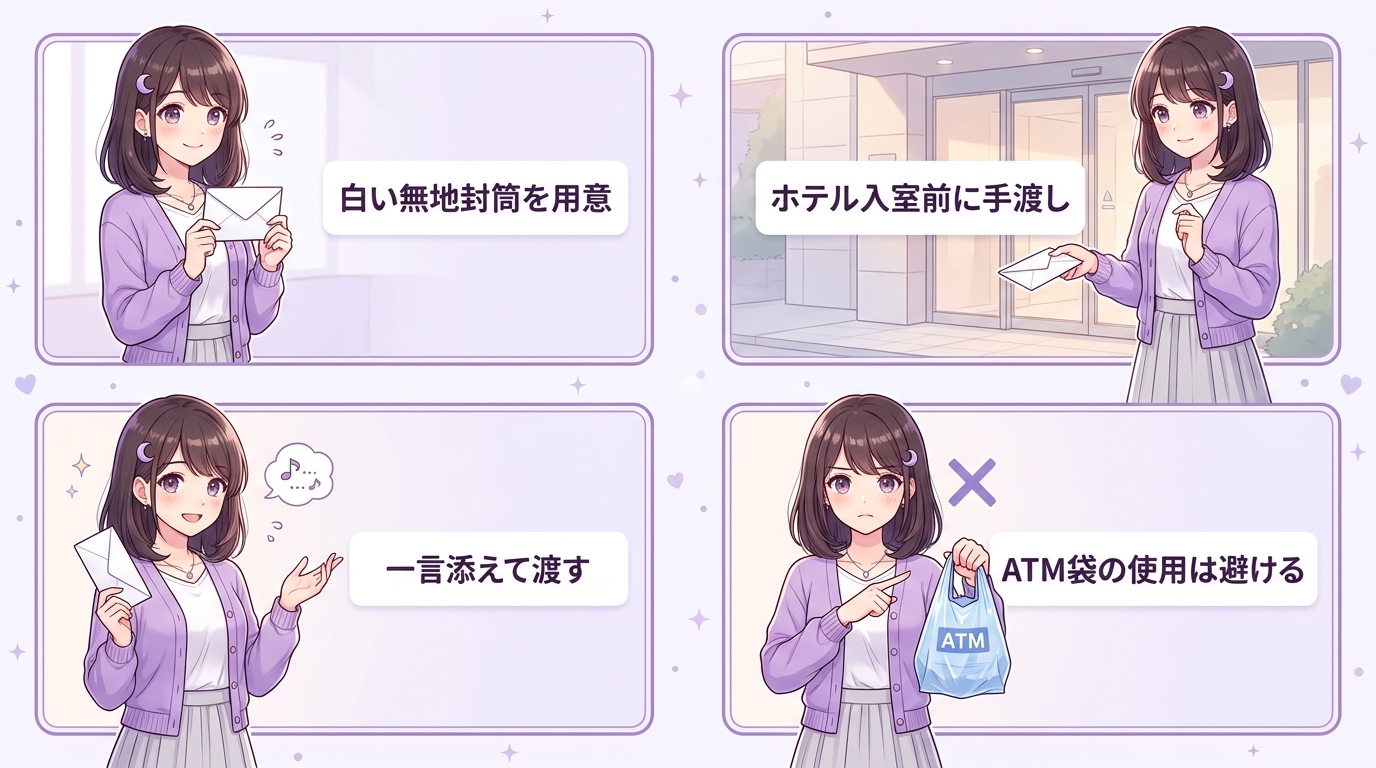 お手当を渡すタイミングと封筒マナー