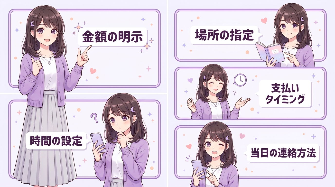 顔合わせなしで初回から大人の場合の交渉術