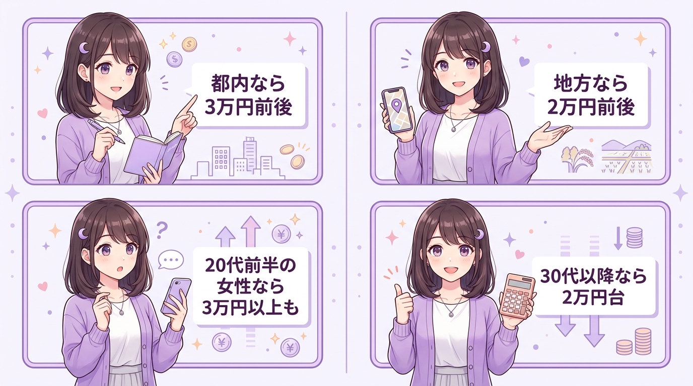 初回大人ありのお手当相場は2〜3万円が目安