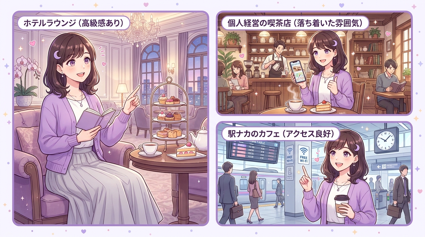 チェーン店（スタバ・ドトール）はあり？おすすめの場所