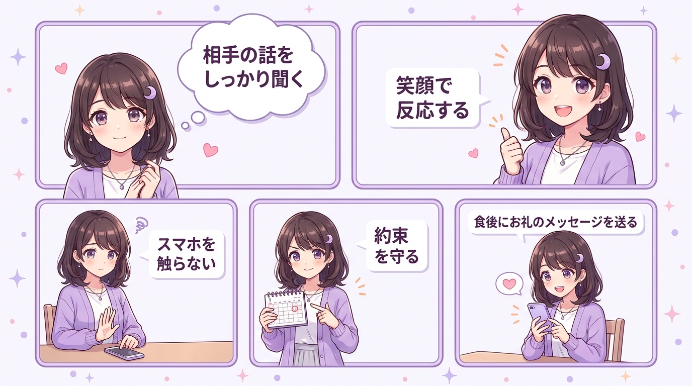 食事のみでも会いたいと思わせる付加価値の伝え方