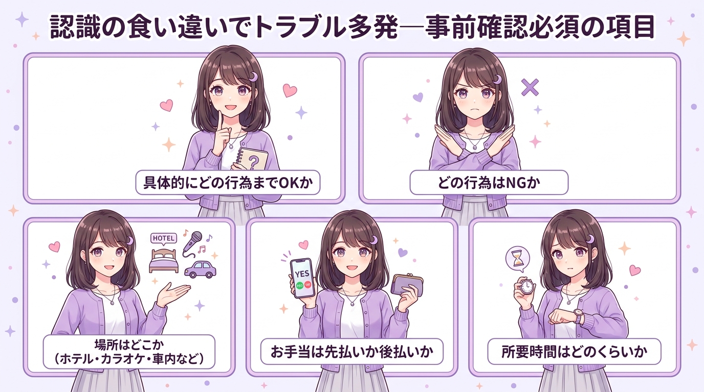 認識の食い違いでトラブル多発—事前確認必須の項目